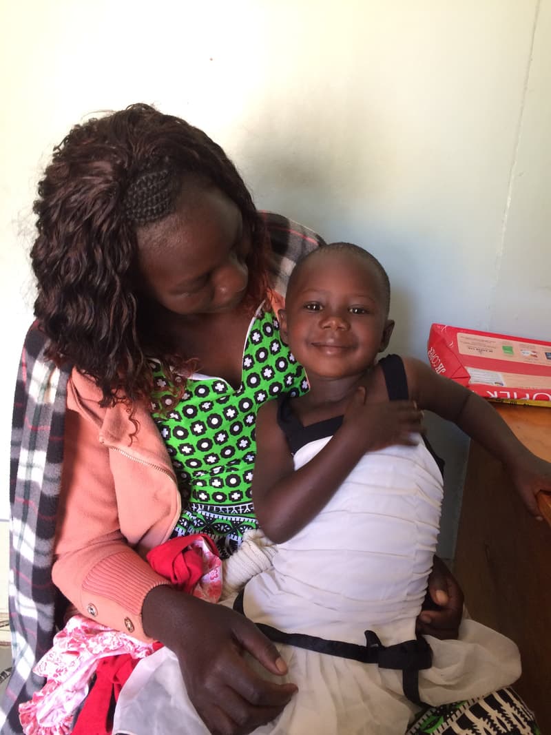 Livian Bakeri, a patient cared for at Village of Hope Hospital